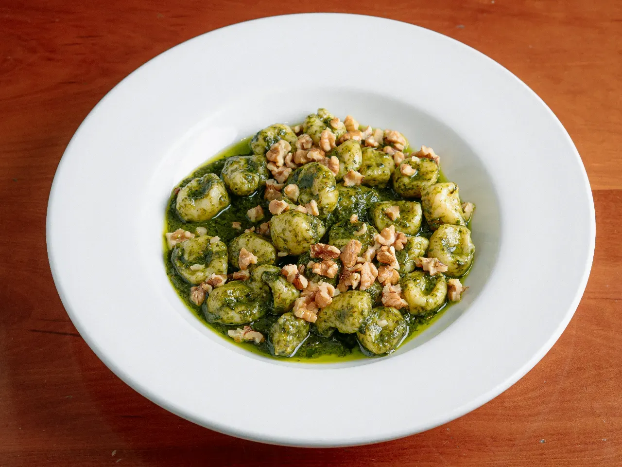 Gnocchi con Pesto de Nuez
