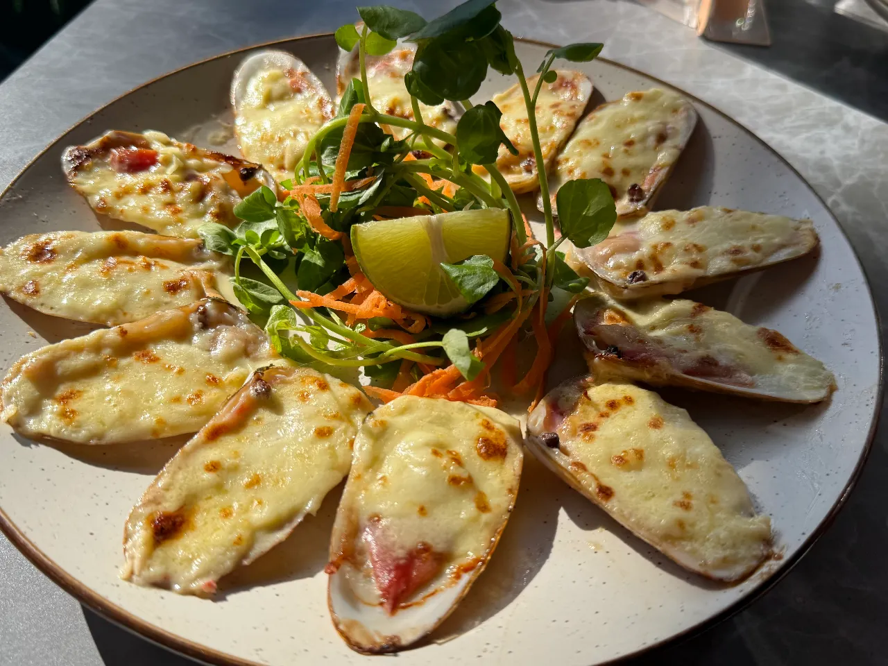 Machas a la parmesana