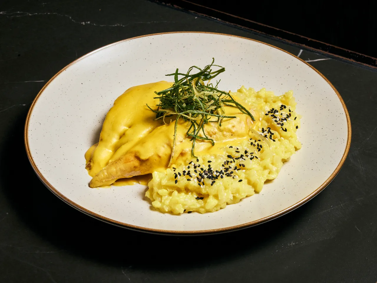 Pollo Dorado & Risotto de Oro